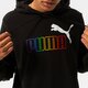 Vyriškas džemperis PUMA DŽEMPERIS SU GOBTUVU ESS+ RAINBOW HOODIE TR 848678 01 spalva juoda