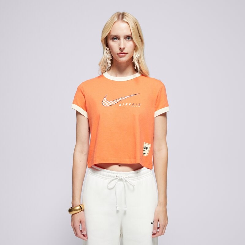 NIKE MARŠKINĖLIAI W NSW CLUB SS TEE MOTO RGR