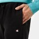 Vyriškos kelnės CHAMPION KELNĖS RIB CUFF PANTS 217217kk001 spalva juoda