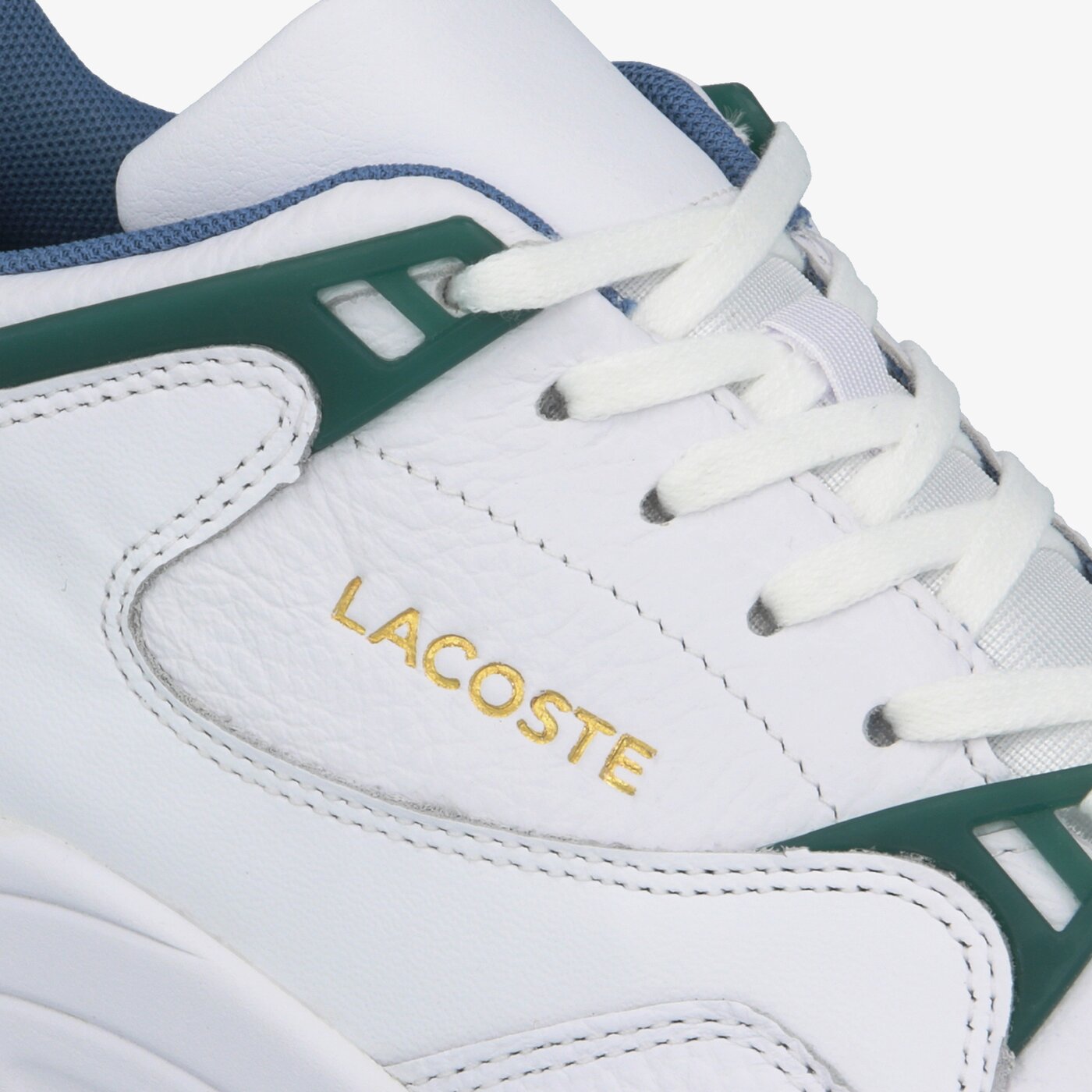 lacoste court slam synthetic and leather w