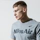 Vyriški marškinėliai NIKE MARŠKINĖLIAI AIR ck2232-063 spalva pilka