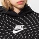 Vaikiškas džemperis NIKE DŽEMPERIS SU GOBTUVU G NSW FLC AOP HOODIE GIRL dm8231-010 spalva juoda