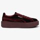 Moteriški kedai PUMA CREEPER VELVET 36446602w spalva tamsiai raudona