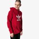 Vyriškas džemperis ADIDAS DŽEMPERIS TREFOIL HOODIE ADICOLOR dx3614 spalva raudona