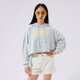 Moteriškas džemperis LEVI'S DŽEMPERIS SU GOBTUVU GRAPHIC CROP PRISM T3 a0889-0010 spalva mėlyna