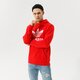 Vyriškas džemperis ADIDAS DŽEMPERIS SU GOBTUVU TREFOIL HOODY he9500 spalva raudona