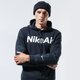 Vyriškas džemperis NIKE DŽEMPERIS SU GOBTUVU M NSW AIR HOODIE PO FLC cu4139-010 spalva juoda