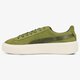 Moteriški kedai PUMA SUEDE PLATFORM SATIN 36582804 spalva žalia