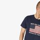 Vyriški marškinėliai NEW ERA MARŠKINĖLIAI SS WORLD HOOD U.S.A. TEE NEW ERA NIGHT 11517684 spalva tamsiai mėlyna