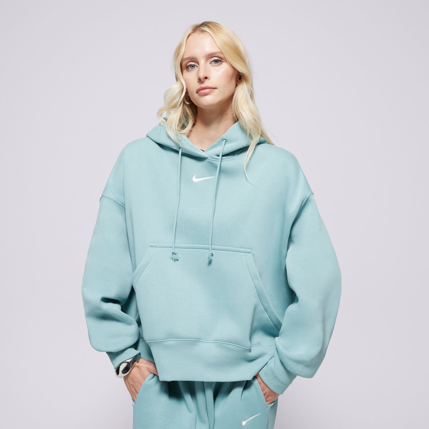 NIKE DŽEMPERIS W NSW PHNX FLC OOS PO HOODIE DQ5858-017 ŽALIA 39,00
