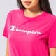 Moteriški marškinėliai CHAMPION MARŠKINĖLIAI CREWNECK MARŠKINĖLIAI 114911ps025 spalva rožinė