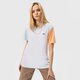 Moteriški marškinėliai VANS MARŠKINĖLIAI LEFT CHEST COLORBLOCK EM vn0a7rsqwtm1 spalva balta