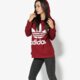 Moteriškas džemperis ADIDAS DŽEMPERIS TREFOIL HOODIE ce2409 spalva tamsiai raudona