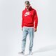 Vyriškas džemperis NIKE DŽEMPERIS SU GOBTUVU SPORTSWEAR CLUB FLEECE bv2973-657 spalva raudona