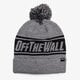Vaikiška kepurė VANS KEPURĖ  ŽIEMINĖ OFF THE WALL POM BEANIE va2x31htg spalva pilka