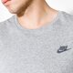 Vyriški marškinėliai NIKE MARŠKINĖLIAI SS M NSW TEE. CLUB EMBRD FTRA 827021063 spalva pilka