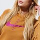 Moteriškas džemperis NIKE DŽEMPERIS SU GOBTUVU SPORTSWEAR SWOOSH cu5676-201 spalva rusvai gelsva