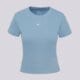 Moteriški marškinėliai NIKE MARŠKINĖLIAI W NSW RIB TGHT SS TEE hv4994-486 spalva mėlyna