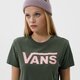 Moteriški marškinėliai VANS MARŠKINĖLIAI FLYING V CREW TEE vn0a3up47wj1 spalva žalia
