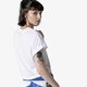 Moteriški marškinėliai NIKE MARŠKINĖLIAI W NSW SWSH MARŠKINĖLIAI CROP SS ar3064-100 spalva balta