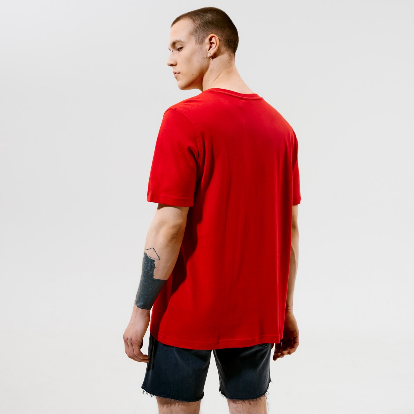 Vyriški marškinėliai ADIDAS MARŠKINĖLIAI TREFOIL MARŠKINĖLIAI gn3468 spalva raudona