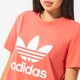 Moteriški marškinėliai ADIDAS MARŠKINĖLIAI TREFOIL he6871 spalva oranžinė