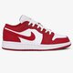 Vaikiški kedai AIR JORDAN 1 LOW 553560-611 spalva raudona