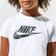 Vaikiški marškinėliai NIKE MARŠKINĖLIAI SPORTSWEAR GIRL da6925-102 spalva balta