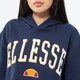 Moteriškas džemperis ELLESSE DŽEMPERIS SU GOBTUVU RAMO CROP HOODY NAVY sgp15918429 spalva tamsiai mėlyna