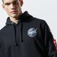 Vyriškas džemperis ALPHA INDUSTRIES DŽEMPERIS Z   KAPTUREM SPACE SHUTTLE HOODY 178317-03 spalva juoda