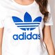 Moteriški marškinėliai ADIDAS MARŠKINĖLIAI SS TREFOIL TEE bk2352 spalva balta