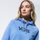 Moteriškas džemperis VANS DŽEMPERIS SU GOBTUVU FLYING V BOXY HOODIE vn0a47tcult1 spalva mėlyna