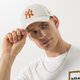 Moteriška kepurė su snapeliu NEW ERA KEPURĖ CP NEW YORK YANKEES 940 STONE 60244721 spalva rusvai gelsva