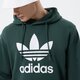 Vyriškas džemperis ADIDAS DŽEMPERIS SU GOBTUVU TREFOIL HOODY hk7270 spalva žalia