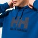 Vyriškas džemperis HELLY HANSEN DŽEMPERIS SU GOBTUVU HH LOGO HOODIE 33977606 spalva tamsiai mėlyna