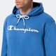 Vyriškas džemperis CHAMPION DŽEMPERIS SU GOBTUVU HOODED SWEATSHIRT 217142bs007 spalva mėlyna