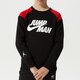 Vaikiškas džemperis JORDAN DŽEMPERIS JUMPMAN X NIKE FLC CREW BOY 95b133-023 spalva juoda
