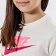 Vaikiški marškinėliai NIKE MARŠKINĖLIAI SPORTSWEAR GIRL ar5088-113 spalva balta