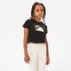 Vaikiški marškinėliai NIKE MARŠKINĖLIAI G NSW TEE SUN SWOOSH CROP GIRL dq4376-010 spalva juoda