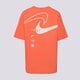 Moteriški marškinėliai NIKE MARŠKINĖLIAI W NSW CLUB SWOOSH SS TEE OC hq1698-842 spalva raudona