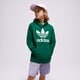 Vaikiškas džemperis ADIDAS DŽEMPERIS SU GOBTUVU TREFOIL HOODIE BOY ib9984 spalva žalia