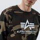 Vyriškas džemperis ALPHA INDUSTRIES DŽEMPERIS BASIC SWEATER CAMO 178302c-408 spalva rusvai žalsva