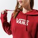 Moteriškas džemperis VANS DŽEMPERIS SU GOBTUVU FLYING V FT BOXY HOODIE vn0a4bg3zbs1 spalva tamsiai raudona
