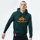 Vyriškas džemperis ALPHA INDUSTRIES DŽEMPERIS SU GOBTUVU BASIC HOODY 178312-353 spalva žalia
