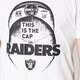 Vyriški marškinėliai NEW ERA MARŠKINĖLIAI NFL CAP TEE OAK RAIDERS WHT 11372506 spalva balta