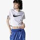 Moteriški marškinėliai NIKE MARŠKINĖLIAI W NSW SWSH MARŠKINĖLIAI CROP SS ar3064-100 spalva balta