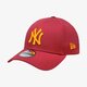 Vyriška kepurė su snapeliu NEW ERA KEPURĖ LEAGUE ESSENTIAL 9FORTY NEW YORK YANKEES CARD 80536629 spalva tamsiai raudona