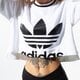 Moteriški marškinėliai ADIDAS MARŠKINĖLIAI LS CROPPED SWEATER ed4759 spalva balta