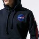 Vyriškas džemperis ALPHA INDUSTRIES DŽEMPERIS Z   KAPTUREM SPACE SHUTTLE HOODY 178317-07 spalva tamsiai mėlyna
