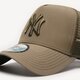 Vyriška kepurė su snapeliu NEW ERA KEPURĖ TECH RIPSMARŠKINĖLIAI TRUCKER NYY NEW YORK YA 60358054 spalva rusvai žalsva